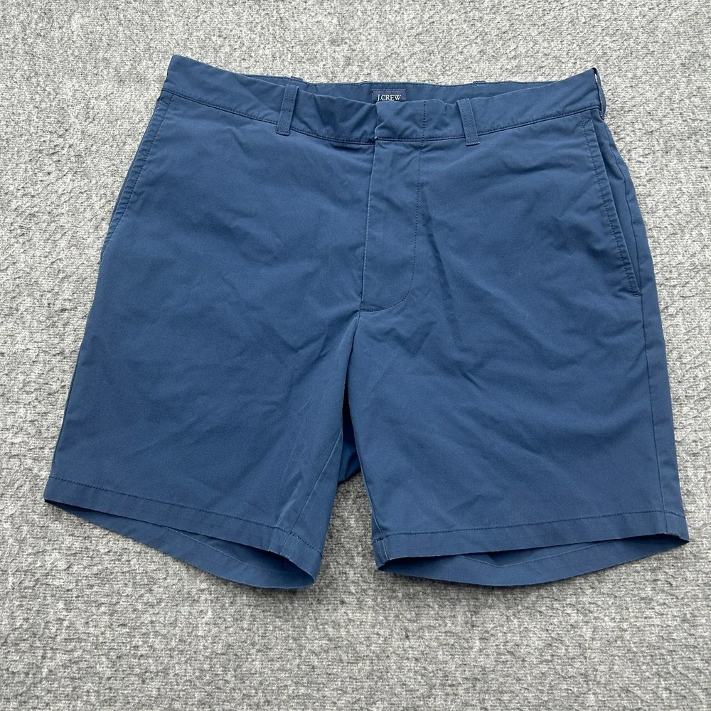 J.Crew Mens Shorts Blue Size 31 Chino Short 7 Inch Inseam Polyester